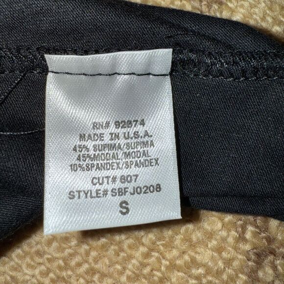 Splendid Black pull on glitter detailed leggings S - Picture 9 of 9